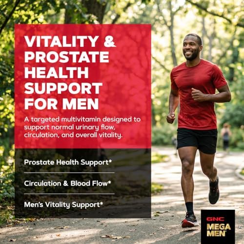 GNC Mega Men Prostate and Virility Multivitamin for Men  Supports Optimal Sexual Health and Prostate Health  90 Count