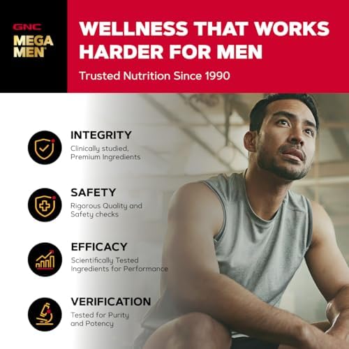 GNC Mega Men Prostate and Virility Multivitamin for Men  Supports Optimal Sexual Health and Prostate Health  90 Count