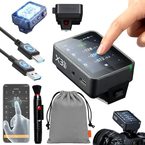 GODOX X3 PRO S X3PRO TTL Wireless Flash Trigger for Sony with Bluetooth Integration & APP Control Touch Screen 2 4GHz Wireless X System Pro Shooting Modes Shutter Control Fast Charging