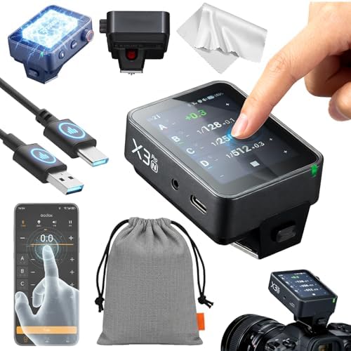 GODOX X3 PRO S X3PRO TTL Wireless Flash Trigger for Sony with Bluetooth Integration & APP Control Touch Screen 2 4GHz Wireless X System Pro Shooting Modes Shutter Control Fast Charging