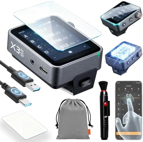 GODOX X3 PRO S X3PRO TTL Wireless Flash Trigger for Sony with Bluetooth Integration & APP Control Touch Screen 2 4GHz Wireless X System Pro Shooting Modes Shutter Control Fast Charging