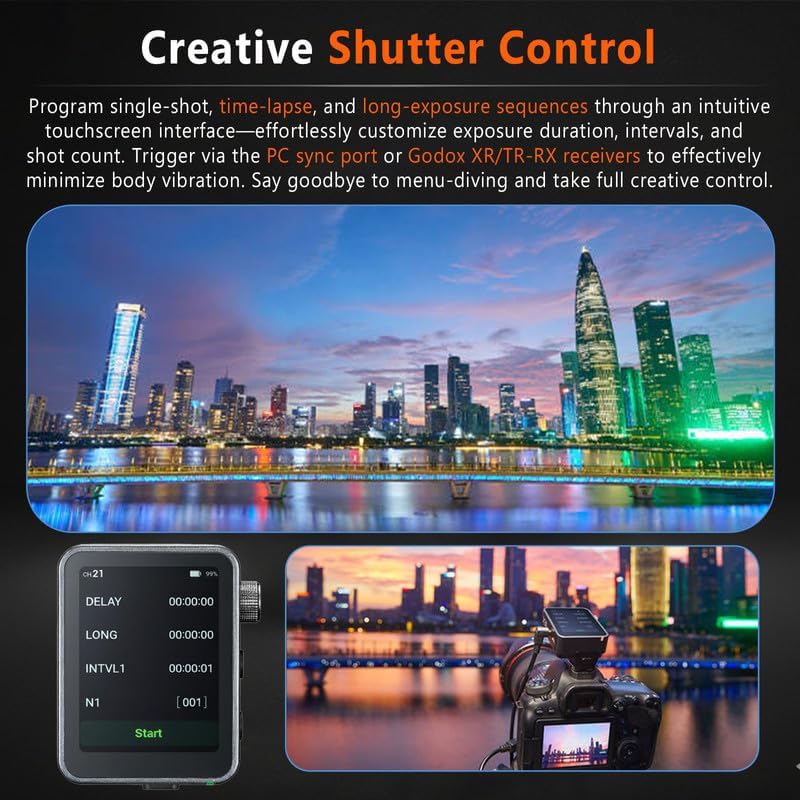 GODOX X3 PRO S X3PRO TTL Wireless Flash Trigger for Sony with Bluetooth Integration & APP Control Touch Screen 2 4GHz Wireless X System Pro Shooting Modes Shutter Control Fast Charging