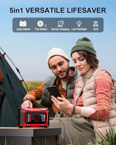 GOOLOO A3 Jump Starter with Air Compressor  3000A Portable Car Battery Booster  9 0 Gas/6 5L Diesel  with 150PSI Auto Shutoff Tire Inflator  12V Supersafe Lithium Jump Box Car Battery Jumper Starter