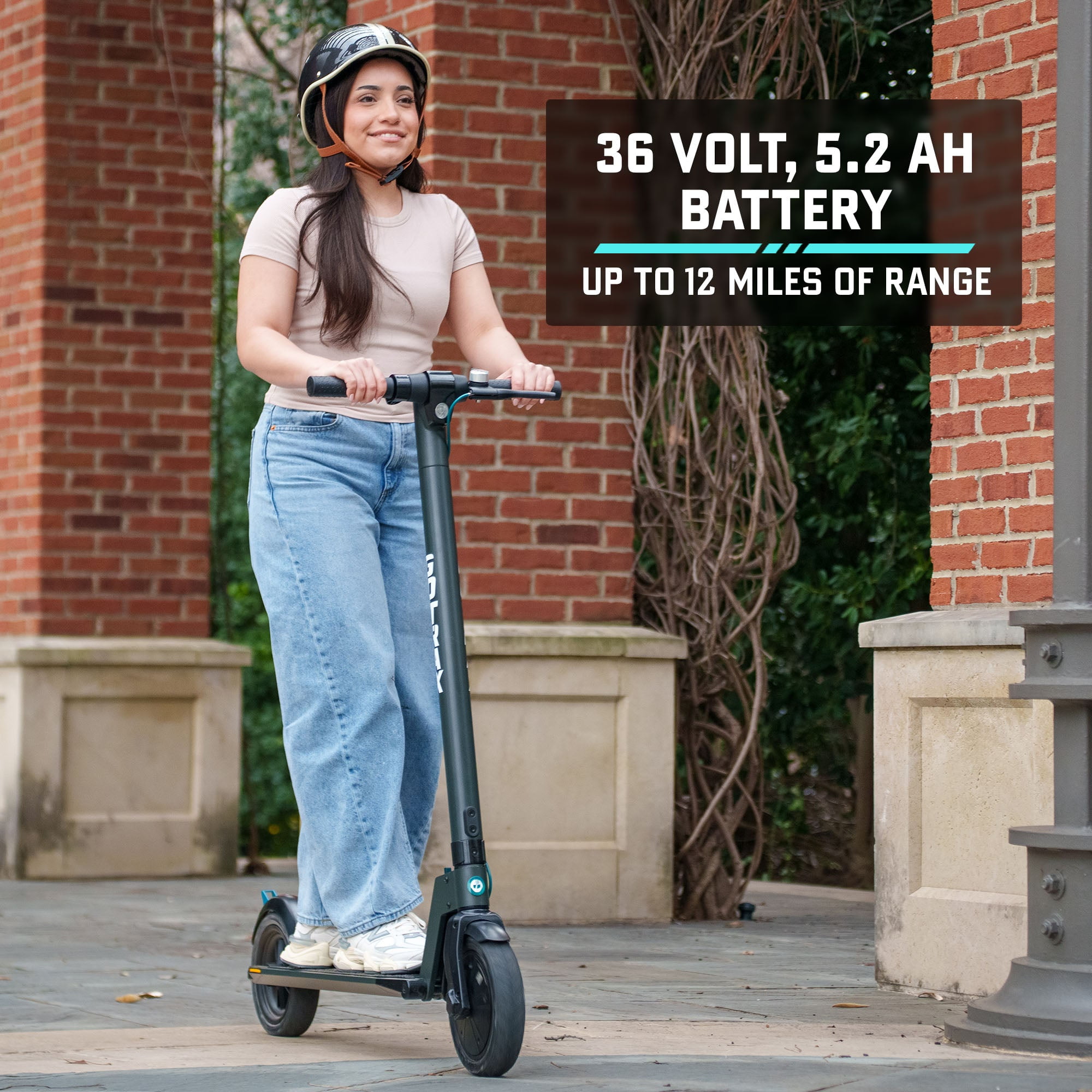 GOTRAX Rival Adult Electric Scooter  8 5" Pneumatic Tire  Max 12 mile Range and 15 5Mph Speed  250W Foldable Escooter for Adult  Black