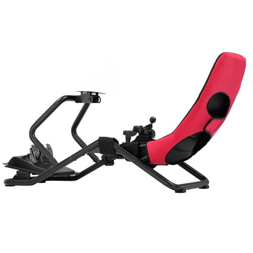 GTPLAYER Sim Racing Cockpit Foldable & Adjustable for High Performance Racing Simulator Cockpit  Compatible with All Steering Wheels & Pedals on The Market  Supports PC & Console  Black