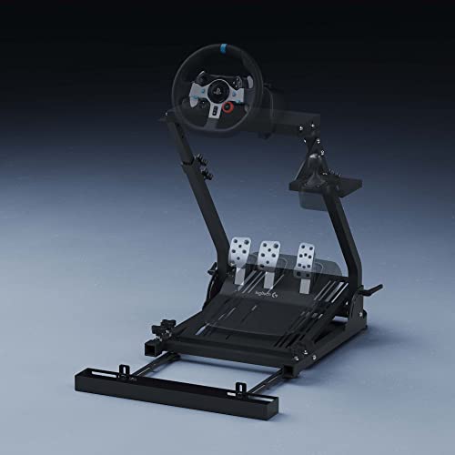 GT OMEGA Classic Wheel Stand   Compatible with Logitech G923  G29  & G920 and Thrustmaster T300  T500  TX & TH8A  Comes with a Chair Link