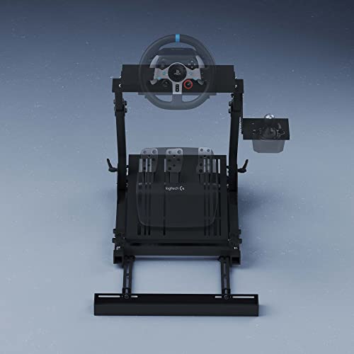 GT OMEGA Classic Wheel Stand   Compatible with Logitech G923  G29  & G920 and Thrustmaster T300  T500  TX & TH8A  Comes with a Chair Link