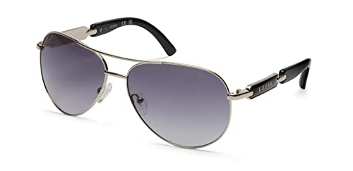 GUESS Factory Womens Metal Sunglasses Pilot  Gold/Gradient Smoke  60mm