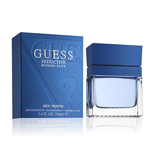 GUESS Fragrance Seductive Homme Blue Eau De Toilette Spray for Men  3 4 fl oz