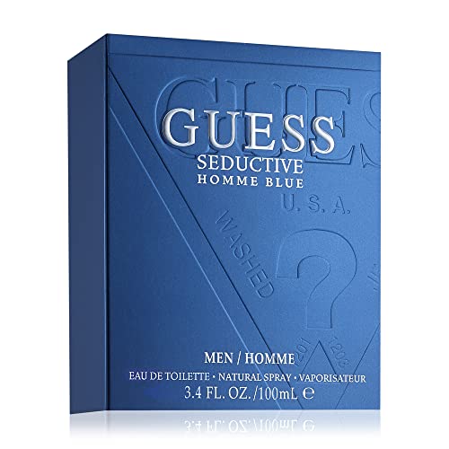 GUESS Fragrance Seductive Homme Blue Eau De Toilette Spray for Men  3 4 fl oz