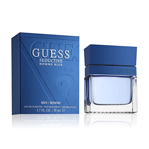 GUESS Fragrance Seductive Homme Blue Eau De Toilette Spray for Men  3 4 fl oz