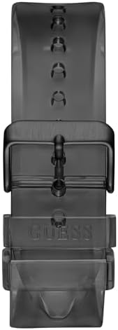 GUESS Mens 48mm Watch   Black Silicone Strap Dial Case
