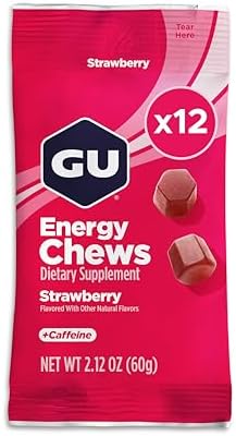 GU Energy Chews  Variety Pack Gummies with Electrolytes  Dairy Free  On The Go Energy for Any Workout  12 Bags  24 Servings Total    Pack of 2