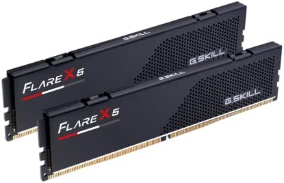 G SKILL Flare X5 Series DDR5 RAM  AMD Expo & Intel XMP 3 0  32GB  2x16GB  6000MT/s CL36 36 36 96 1 35V Desktop Computer Memory U DIMM   Matte Black  F5 6000J3636F16GX2 FX5