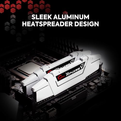 G SKILL RipjawsV Series DDR4 RAM  XMP  16GB  2x8GB  3600MT/s CL18 22 22 42 1 35V Intel AMD Desktop Computer Memory U DIMM   Black  F4 3600C18D 16GVK 