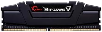 G SKILL RipjawsV Series DDR4 RAM  XMP  16GB  2x8GB  3600MT/s CL18 22 22 42 1 35V Intel AMD Desktop Computer Memory U DIMM   Black  F4 3600C18D 16GVK 
