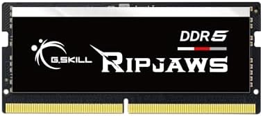 G SKILL Ripjaws DDR5 SO DIMM Series DDR5 RAM 32GB  2x16GB  4800MT/s CL34 34 34 76 1 10V Unbuffered Non ECC Notebook/Laptop Memory SO DIMM  F5 4800S3434A16GA2 RS