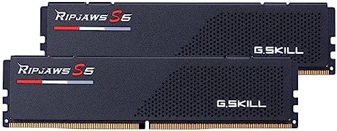 G SKILL Ripjaws S5 Series DDR5 RAM  Intel XMP 3 0 & AMD Expo  32GB  2x16GB  6000MT/s CL36 36 36 96 1 35V Desktop Computer Memory U DIMM   Matte Black  F5 6000J3636F16GX2 RS5K 