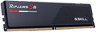 G SKILL Ripjaws S5 Series DDR5 RAM  Intel XMP 3 0 & AMD Expo  32GB  2x16GB  6000MT/s CL36 36 36 96 1 35V Desktop Computer Memory U DIMM   Matte Black  F5 6000J3636F16GX2 RS5K 