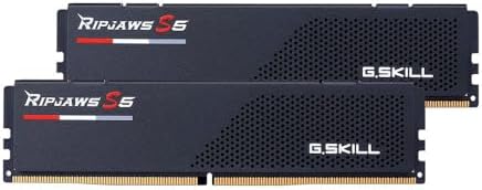 G SKILL Ripjaws S5 Series DDR5 RAM  Intel XMP 3 0 & AMD Expo  32GB  2x16GB  6000MT/s CL36 36 36 96 1 35V Desktop Computer Memory U DIMM   Matte Black  F5 6000J3636F16GX2 RS5K 