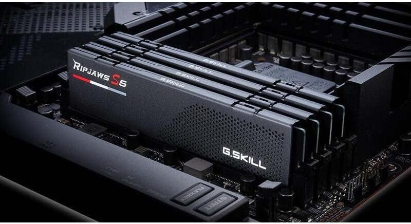 G SKILL Ripjaws S5 Series DDR5 RAM  Intel XMP 3 0 & AMD Expo  32GB  2x16GB  6000MT/s CL36 36 36 96 1 35V Desktop Computer Memory U DIMM   Matte Black  F5 6000J3636F16GX2 RS5K 