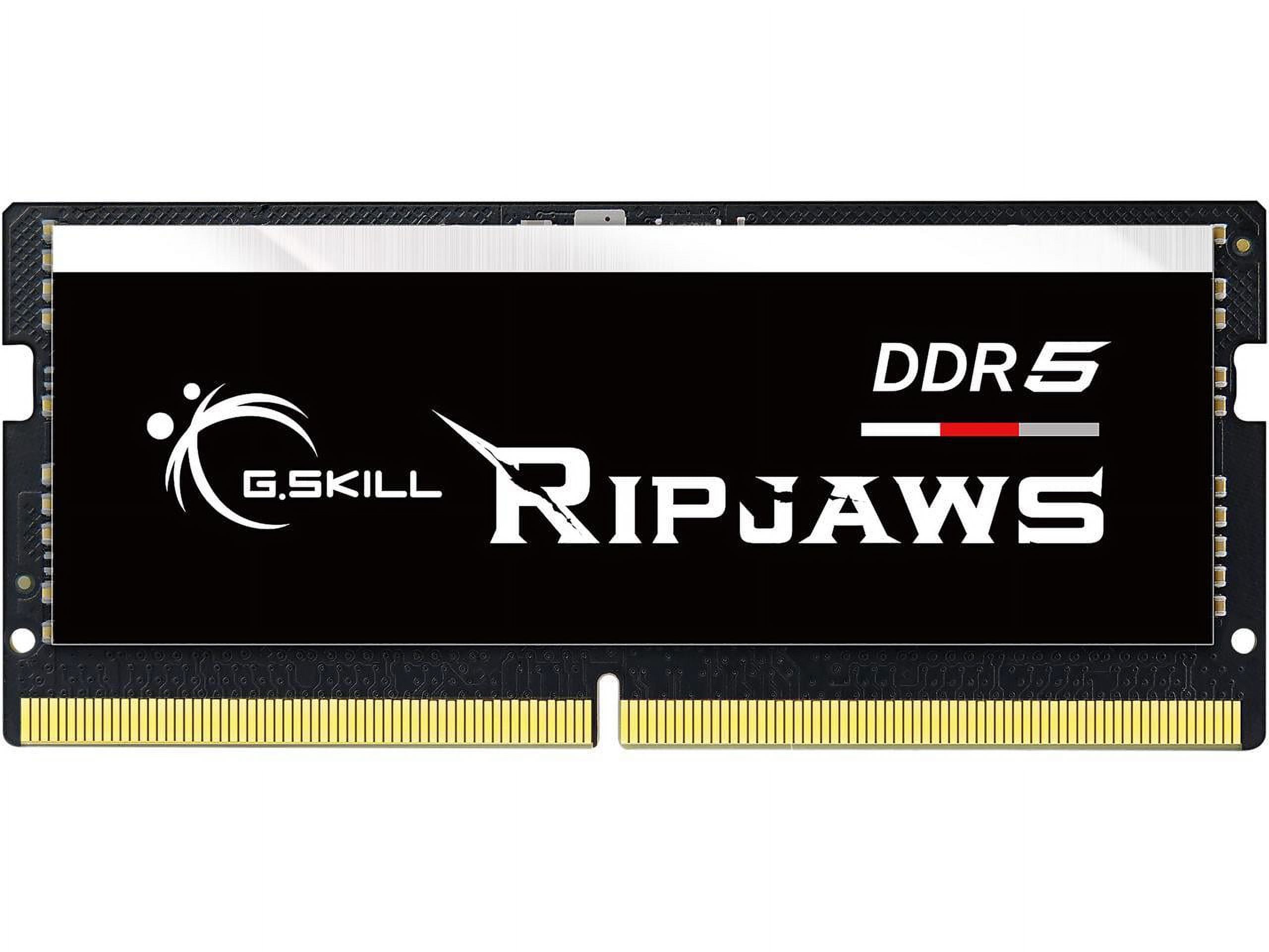 G SKILL Ripjaws SO DIMM 16GB 262 Pin DDR5 SO DIMM DDR5 5600  None Pzas 44800  Modelo de Memoria para Portátil F5 5600S4040A16GX1 RS