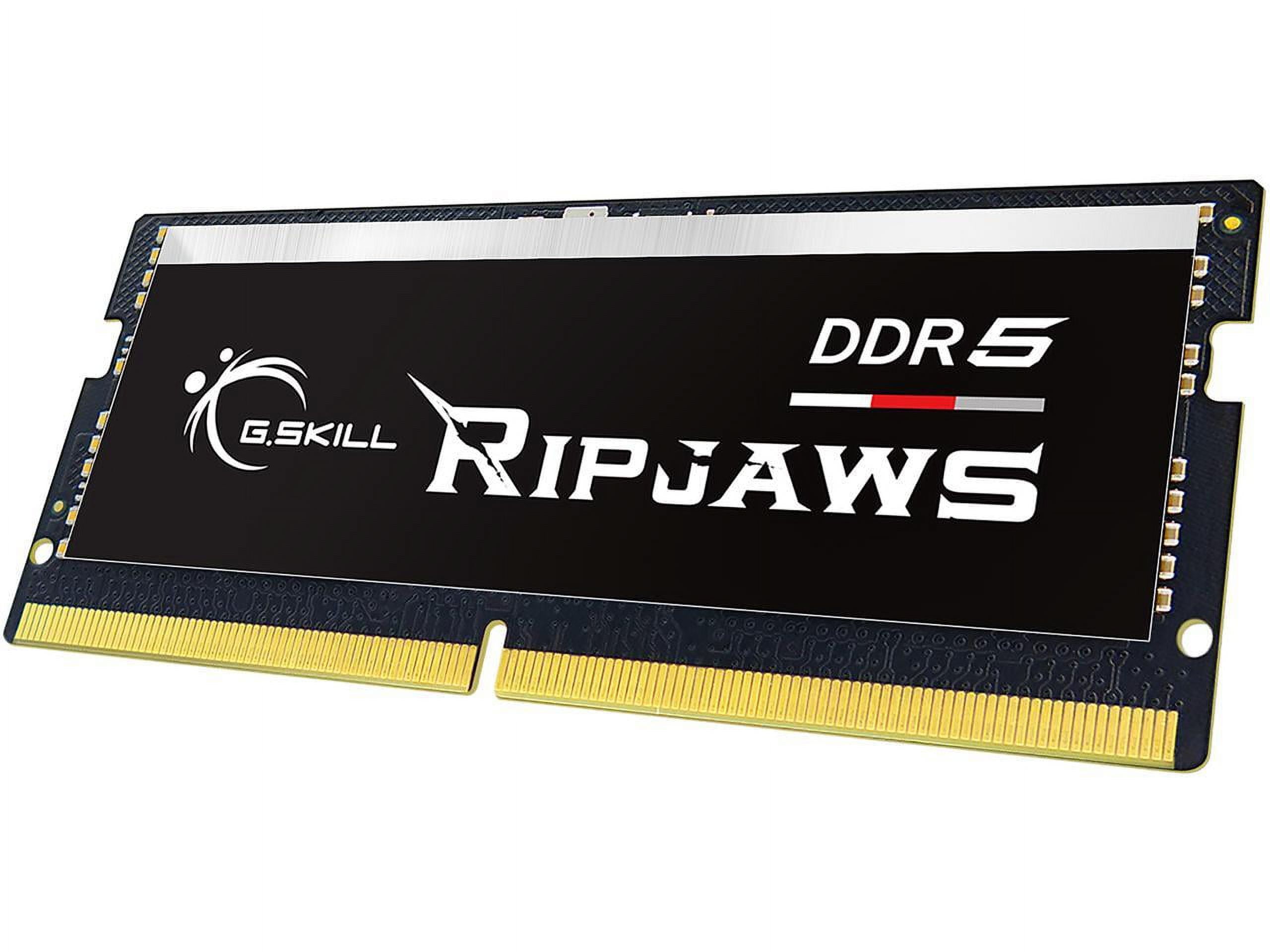 G SKILL Ripjaws SO DIMM 16GB 262 Pin DDR5 SO DIMM DDR5 5600  None Pzas 44800  Modelo de Memoria para Portátil F5 5600S4040A16GX1 RS