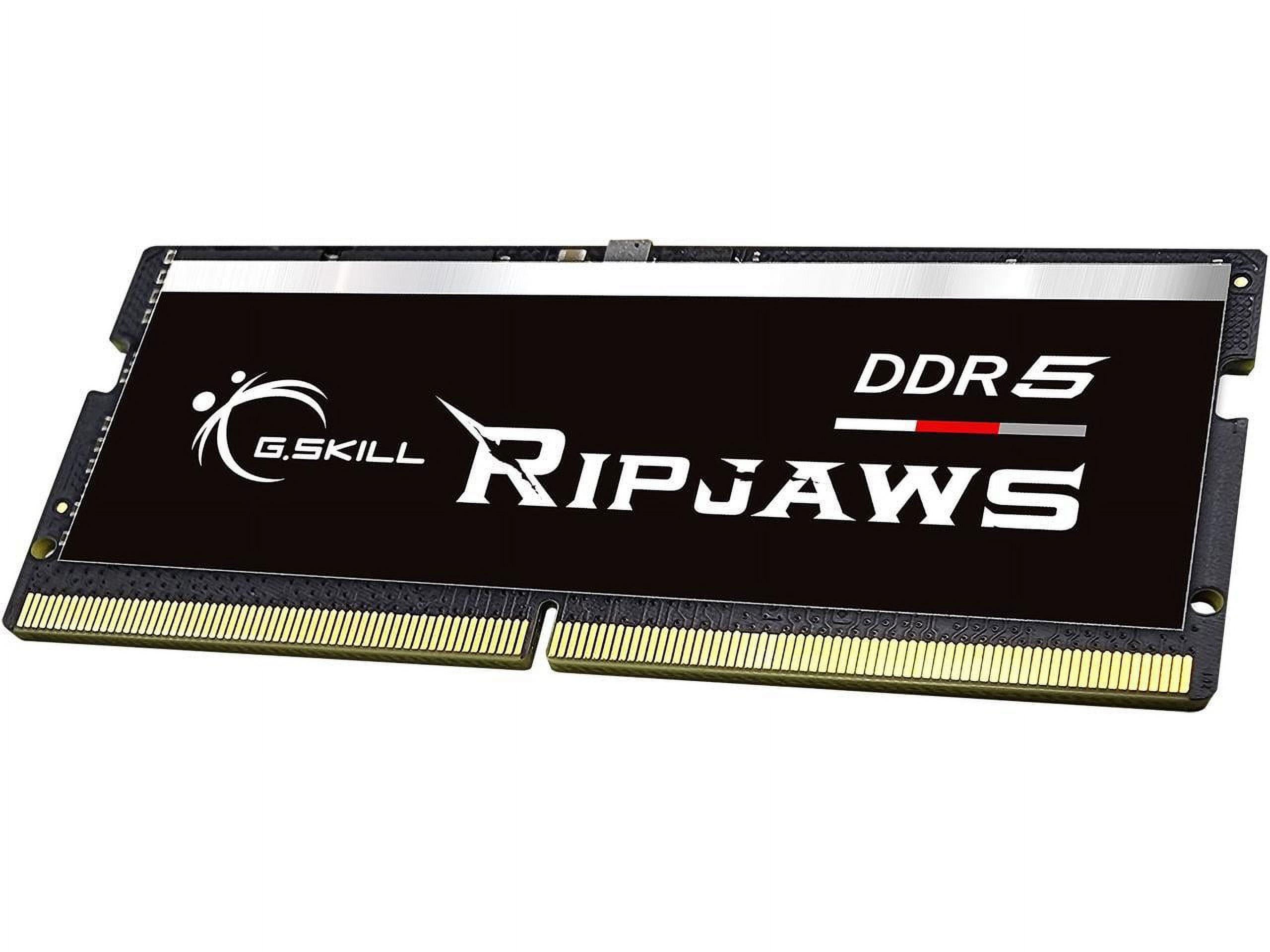 G SKILL Ripjaws SO DIMM 16GB 262 Pin DDR5 SO DIMM DDR5 5600  None Pzas 44800  Modelo de Memoria para Portátil F5 5600S4040A16GX1 RS