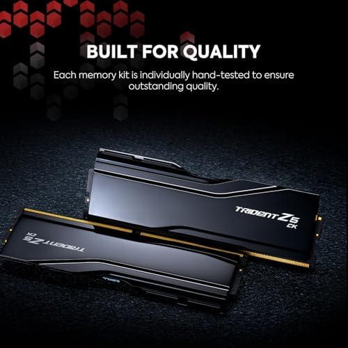 G.SKILL Trident Z5 CK Series DDR5 RAM (Intel XMP 3.0) 48GB (2x24GB) 9000MT/s CL42-56-56-144 1.45V Memoria de computadora de escritorio CU-DIMM - Negro espejo (F5-9000C4256H24GX2-TZ5CK)