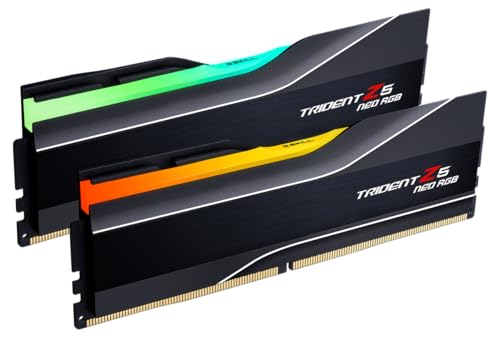 G SKILL Trident Z5 Neo RGB Series DDR5 RAM  AMD Expo & Intel XMP 3 0  32GB  2x16GB  6000MT/s CL36 36 36 96 1 35V Desktop Computer Memory U DIMM   Matte Black  F5 6000J3636F16GX2 TZ5NR