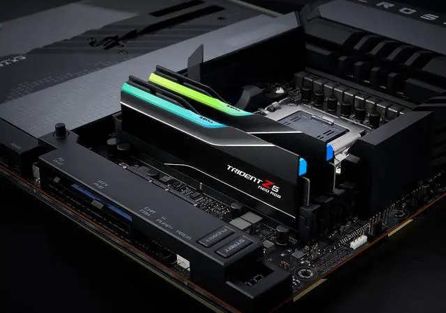 G SKILL Trident Z5 Neo RGB Series AMD EXPO 32GB  2 x 16GB  288 Pin PC RAM DDR5 6000  PC5 48000  Desktop Memory Model F5 6000J3038F16GX2 TZ5NR