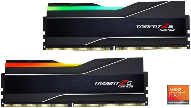 G SKILL Trident Z5 Neo RGB Series 64GB  2 x 32GB  288 Pin PC RAM DDR5 6000  PC5 48000  Desktop Memory Model F5 6000J3040G32GX2 TZ5NR