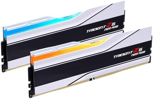 G.SKILL Trident Z5 Neo RGB Series (AMD Expo) DDR5 RAM 96GB (2X 48GB) 6000MT/s CL26-36-36-96 1.45V Memoria de computadora de escritorio U-DIMM - Negro (F5-6000J2636H48GX2-TZ5NR)