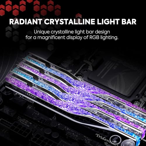 G SKILL Trident Z5 Royal Neo Series  AMD Expo  DDR5 RAM 64GB  2X 32GB  6000MT/s CL30 36 36 96 1 40V Desktop Computer Memory U DIMM   Silver  F5 6000J3036G32GX2 TR5NS