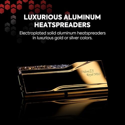 G.SKILL Trident Z5 Royal Neo Series DDR5 RAM (AMD Expo) 32 GB (2 x 16 GB) 6000MT/s CL28-36-36-96 1.40V Memoria de computadora de escritorio U-DIMM - Plata (F5-6000J2836G16GX2-TR5NS)