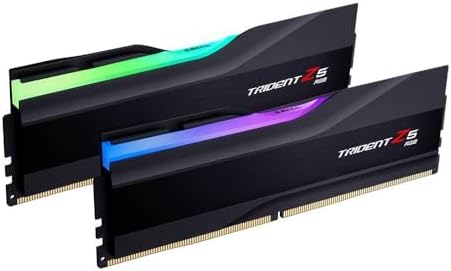 G SKILL Trident Z5 RGB Series DDR5 RAM  Intel XMP 3 0  64GB  2x32GB  6000MT/s CL30 40 40 96 1 40V Desktop Computer Memory U DIMM   Matte Black  F5 6000J3040G32GX2 TZ5RK 