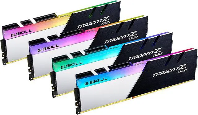 G SKILL Trident Z Neo  For AMD Ryzen  Series 64GB  4 x 16GB  288 Pin RGB DDR4 SDRAM DDR4 3600  PC4 28800  Desktop Memory Model F4 3600C16Q 64GTZNC