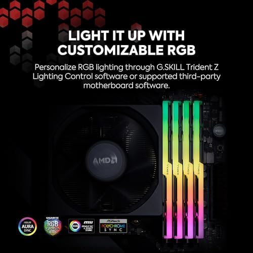 G SKILL Trident Z Neo Series DDR4 RAM  XMP  64GB  2x32GB  3600MT/s CL16 22 22 42 1 45V Intel AMD Desktop Computer Memory U DIMM  F4 3600C16D 64GTZN