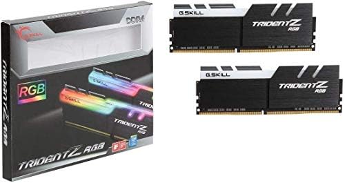 G SKILL Trident Z RGB Series DDR4 RAM  XMP  32GB  4x8GB  3200MT/s CL16 18 18 38 1 35V Intel AMD Desktop Computer Memory U DIMM  F4 3200C16Q 32GTZR 