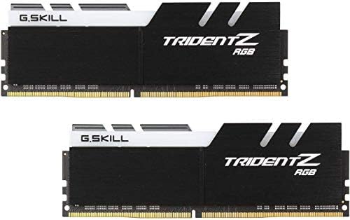 G SKILL Trident Z RGB Series DDR4 RAM  XMP  32GB  4x8GB  3200MT/s CL16 18 18 38 1 35V Intel AMD Desktop Computer Memory U DIMM  F4 3200C16Q 32GTZR 