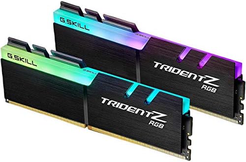 G SKILL Trident Z RGB Series DDR4 RAM  XMP  32GB  4x8GB  3200MT/s CL16 18 18 38 1 35V Intel AMD Desktop Computer Memory U DIMM  F4 3200C16Q 32GTZR 