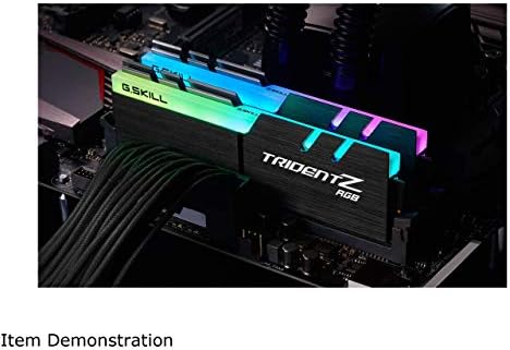 G SKILL Trident Z RGB Series DDR4 RAM  XMP  16GB  2x8GB  3600MT/s CL18 22 22 42 1 35V Intel AMD Desktop Computer Memory U DIMM  F4 3600C18D 16GTZR