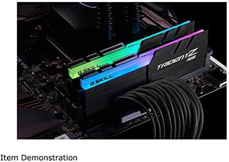 G SKILL Trident Z RGB Series DDR4 RAM  XMP  16GB  2x8GB  3600MT/s CL18 22 22 42 1 35V Intel AMD Desktop Computer Memory U DIMM  F4 3600C18D 16GTZR