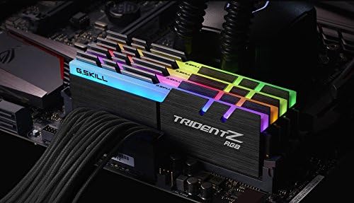 G SKILL Trident Z RGB Series DDR4 RAM  XMP  16GB  2x8GB  3600MT/s CL18 22 22 42 1 35V Intel AMD Desktop Computer Memory U DIMM  F4 3600C18D 16GTZR