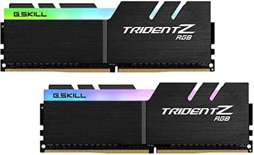 G SKILL Trident Z RGB Series DDR4 RAM  XMP  32GB  2x16GB  4000MT/s CL18 22 22 42 1 40V Desktop Computer Memory U DIMM  F4 4000C18D 32GTZR 
