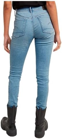 G Star Womens 3301 Contour High Rise Skinny Benwick Stretch Denim Dark Aged Jean