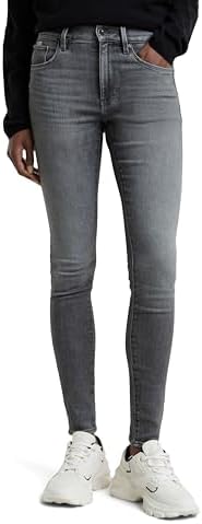 G Star Womens 3301 Contour High Rise Skinny Benwick Stretch Denim Dark Aged Jean