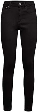 G Star Womens 3301 Contour High Rise Skinny Benwick Stretch Denim Dark Aged Jean