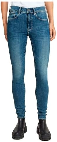 G Star Womens 3301 Contour High Rise Skinny Benwick Stretch Denim Dark Aged Jean