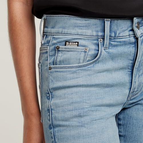 G Star Womens 3301 Contour High Rise Skinny Benwick Stretch Denim Dark Aged Jean